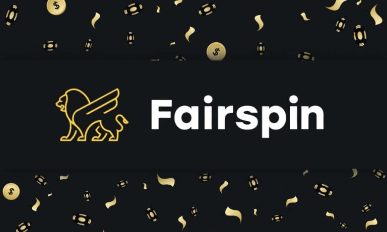 Golden winged lion logo for Fairspin casino platfo.  Fairspin Casino Online